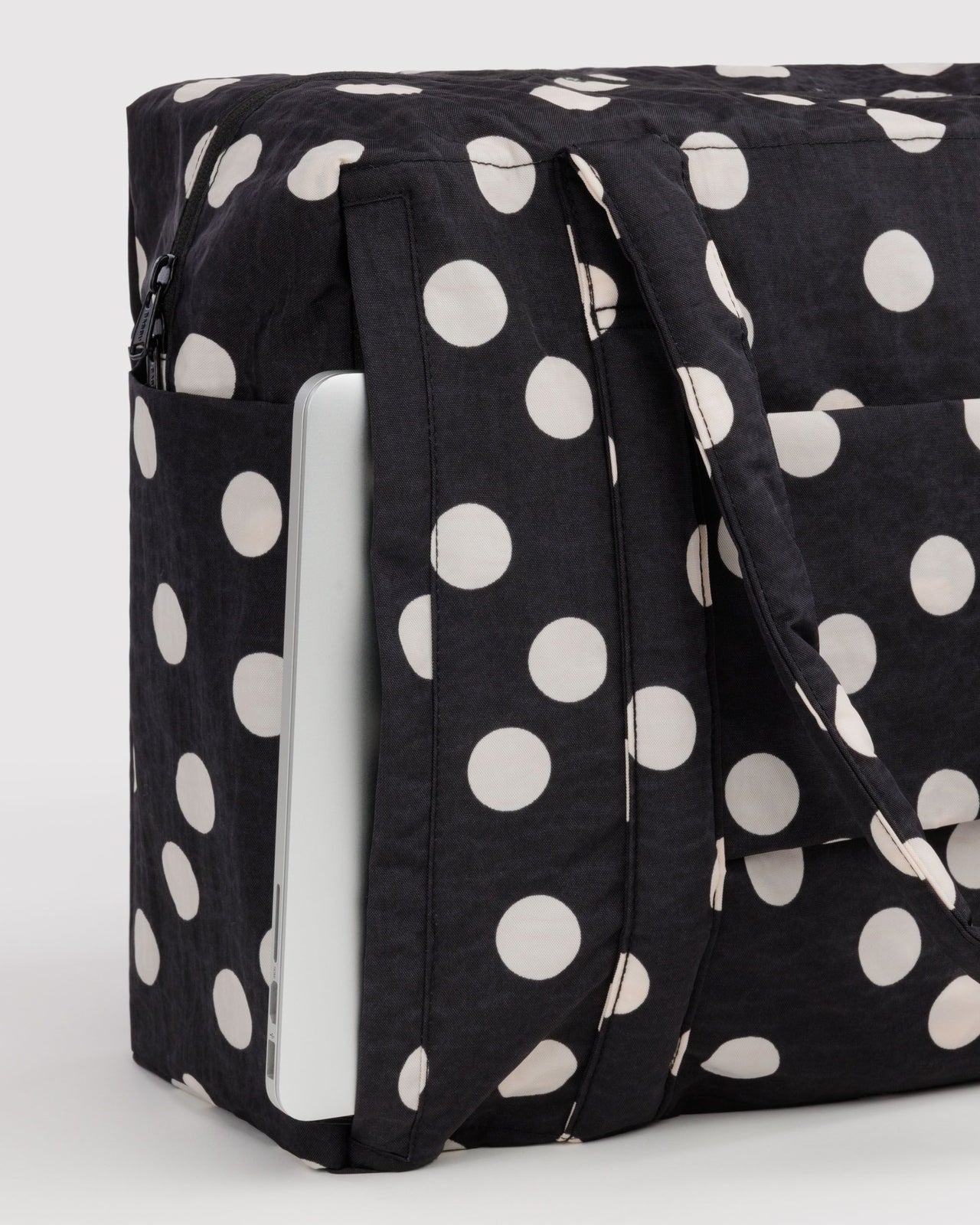 Cloud Carry-on - Black and Cream Polka Dot