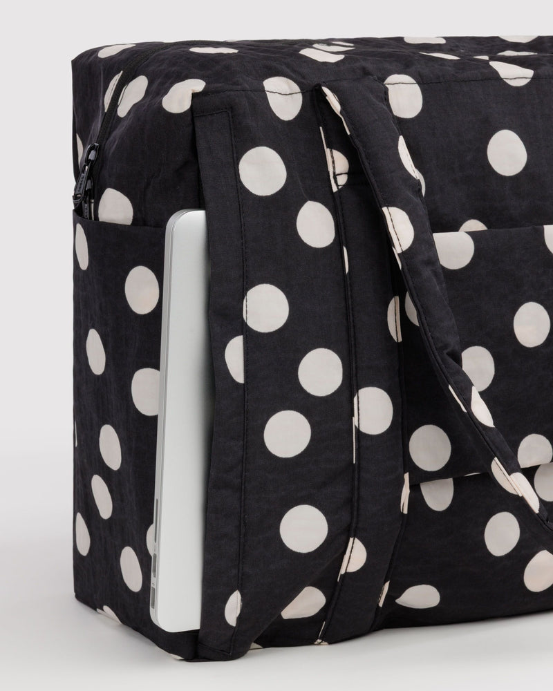BAGGU Wholesale  Cloud Carry-on - Black and Cream Polka Dot