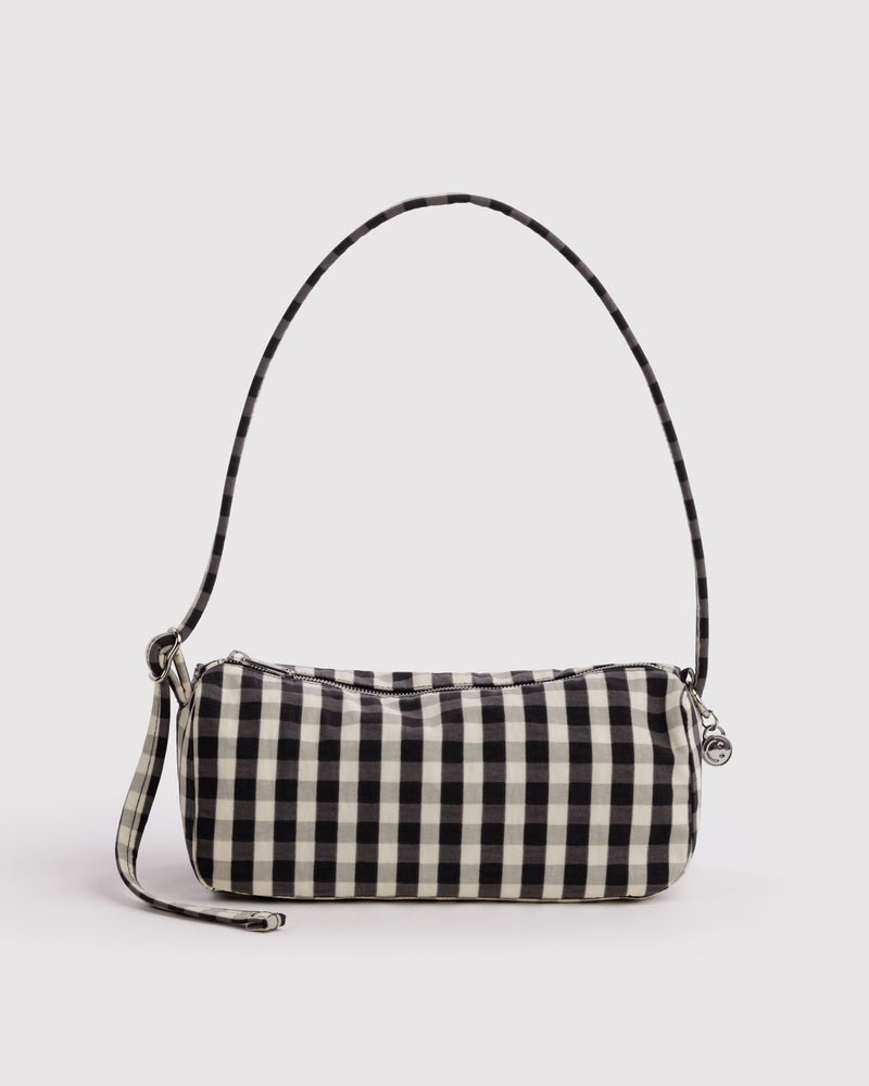BAGGU Wholesale  Nylon Loaf Bag - Black and Cream Gingham