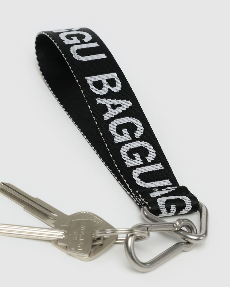 BAGGU Wholesale Shop All Logo Keychain - Black and White