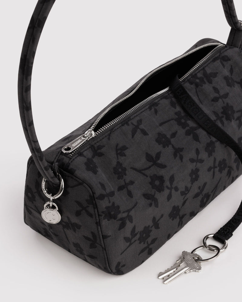 BAGGU Wholesale  Nylon Loaf Bag - Charcoal Ditsy Floral