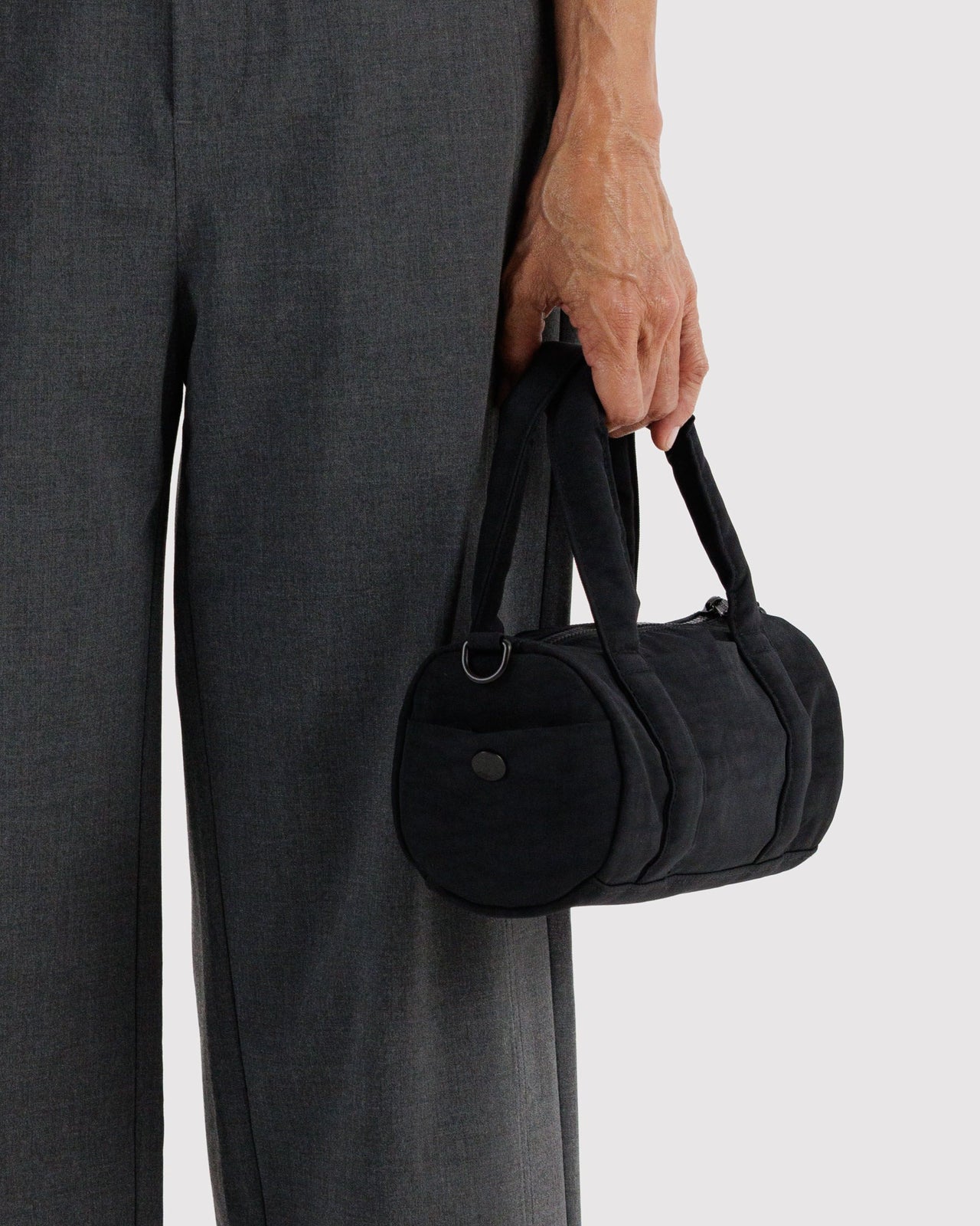Small Nylon Duffle Bag - Black