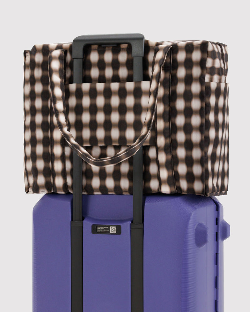 BAGGU Wholesale  Cloud Carry-on - Blurred Gingham Brown