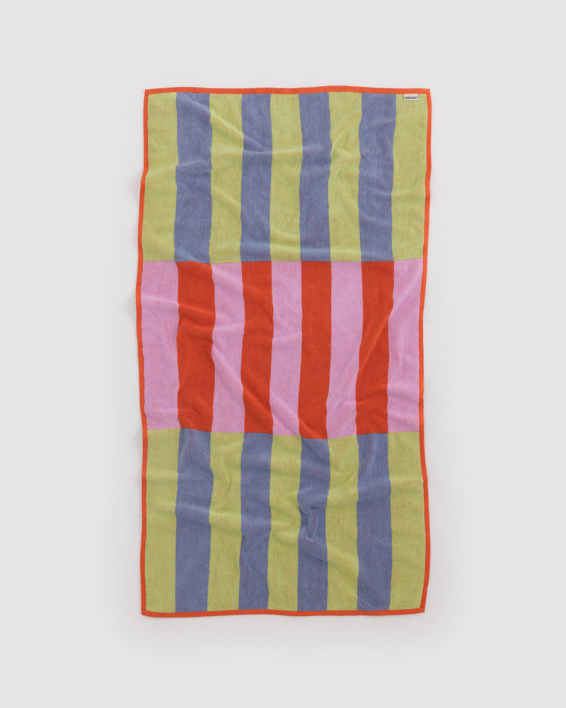 BAGGU Wholesale  Bath Towel - Pool Stripe