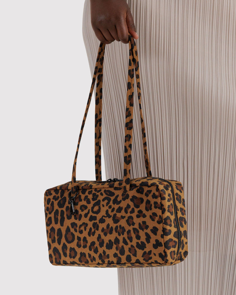 BAGGU Wholesale  Nylon Bowler Bag - Leopard