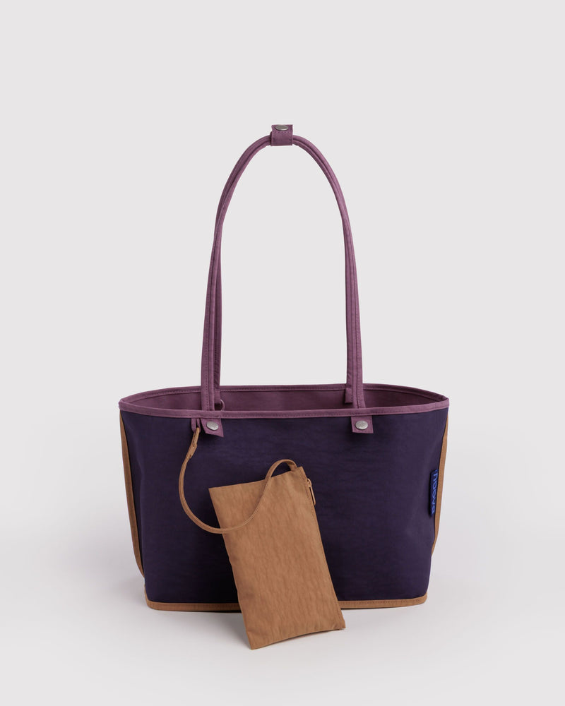 BAGGU Wholesale  Medium Nylon Reversible Tote - Wild Plum Mix