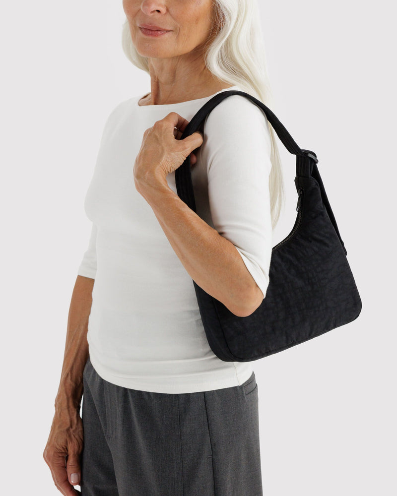 BAGGU Wholesale  Mini Nylon Shoulder Bag - Black