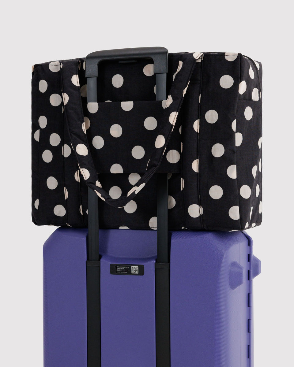 BAGGU Wholesale Cloud Bags Cloud Carry-on - Black and Cream Polka Dot