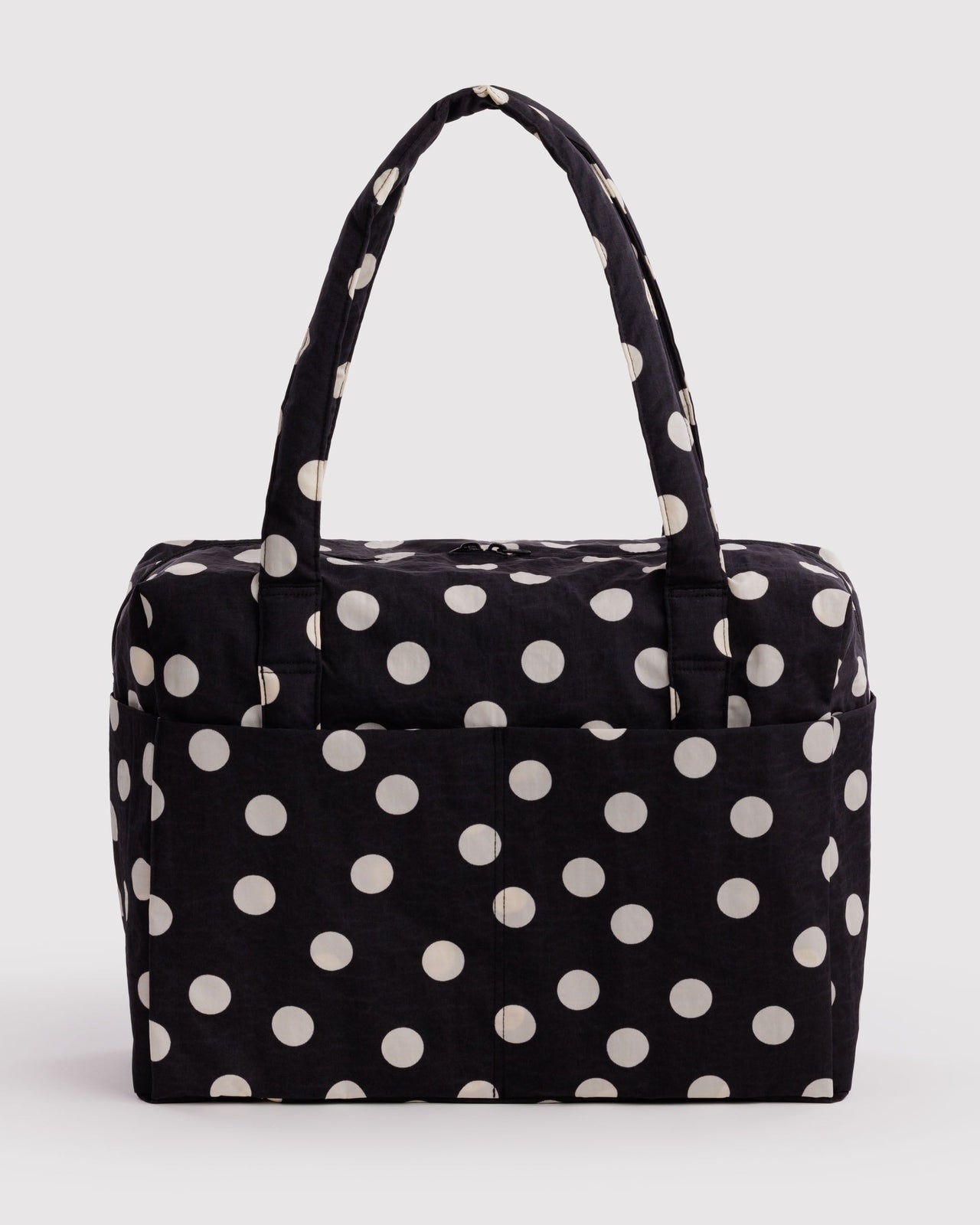 Cloud Carry-on - Black and Cream Polka Dot