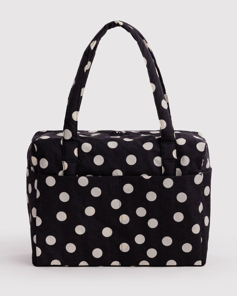 BAGGU Wholesale Cloud Bags Cloud Carry-on - Black and Cream Polka Dot