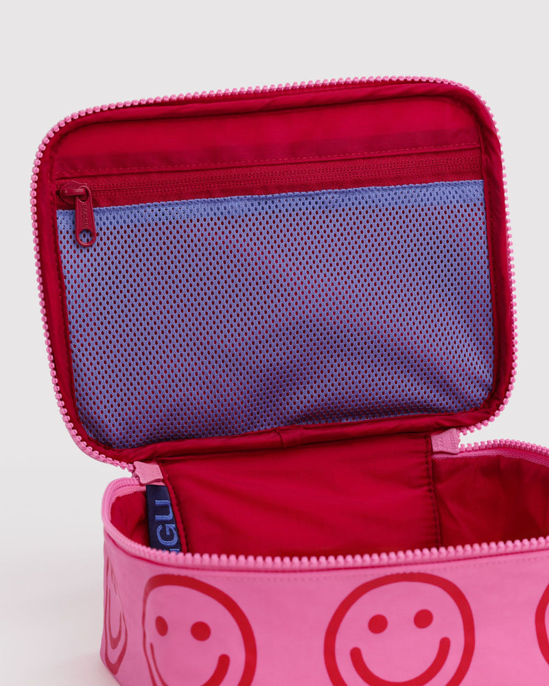 BAGGU Wholesale  Small Cosmetic Case - Azalea Pink Happy