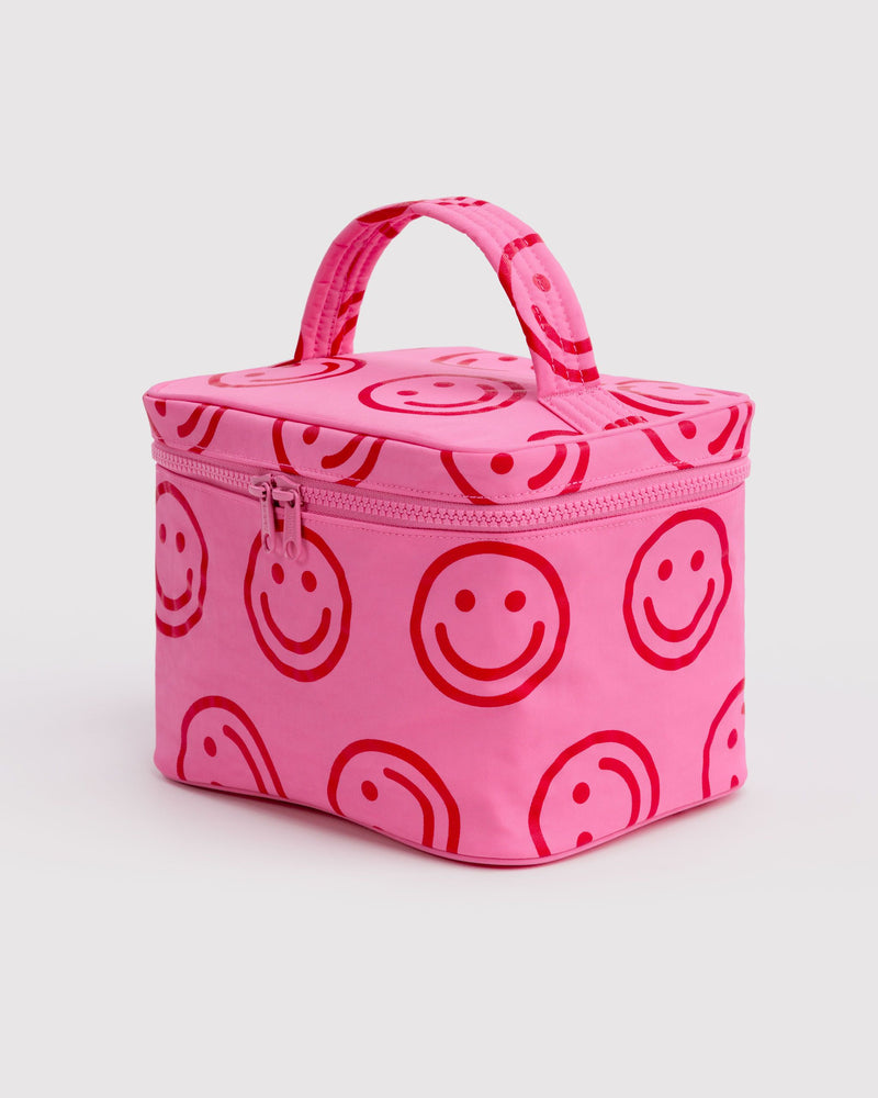 BAGGU Wholesale  Large Cosmetic Case - Azalea Pink Happy