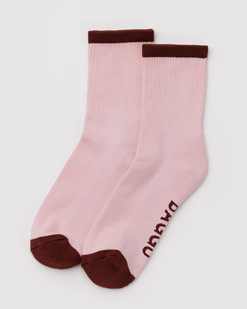 BAGGU Wholesale  Ribbed Sock - Blush Mix