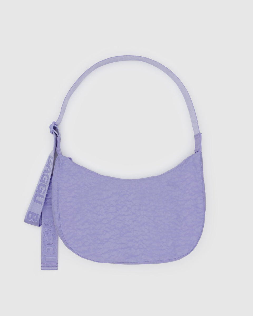 BAGGU Wholesale Cross Body Medium Nylon Crescent Bag - Wisteria