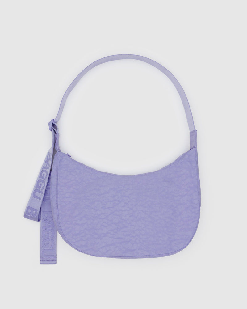 BAGGU Wholesale Cross Body Medium Nylon Crescent Bag - Wisteria