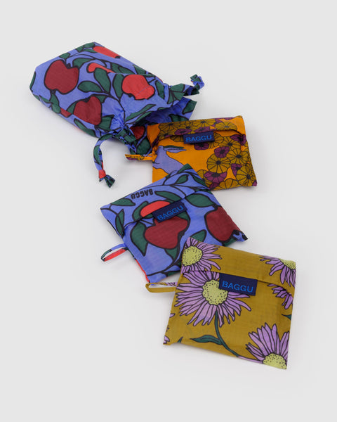 BAGGU Wholesale Reusable Bags Standard Baggu Set of 3 - Night Orchard
