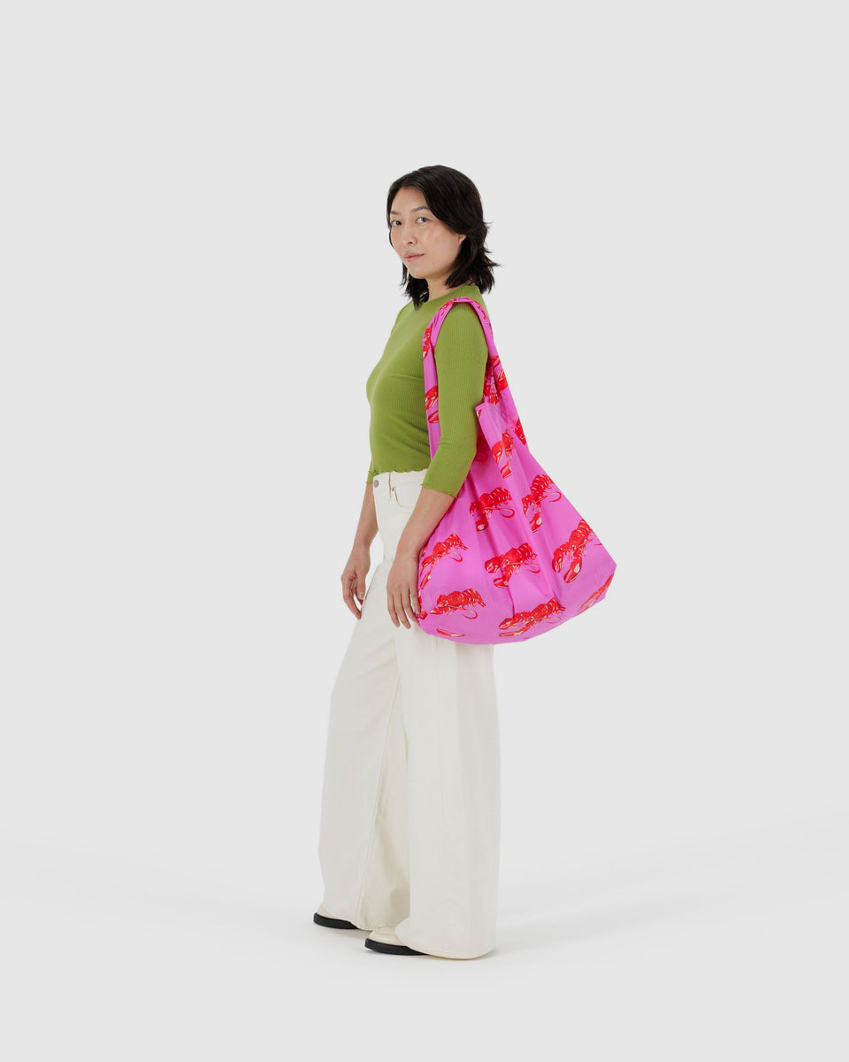 BAGGU Wholesale Reusable Bags Big Baggu - Pink Lobster