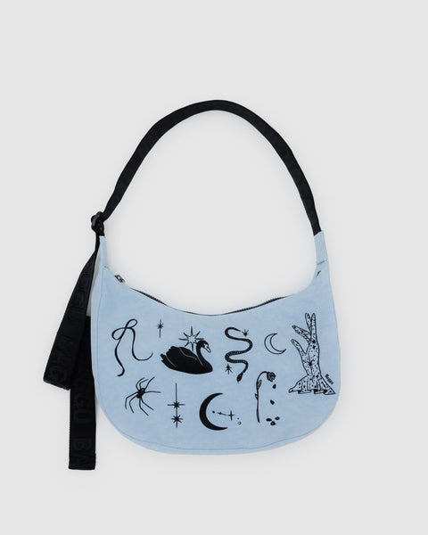 BAGGU Wholesale Shop All Medium Nylon Crescent Bag - Embroidered Ballet Icons