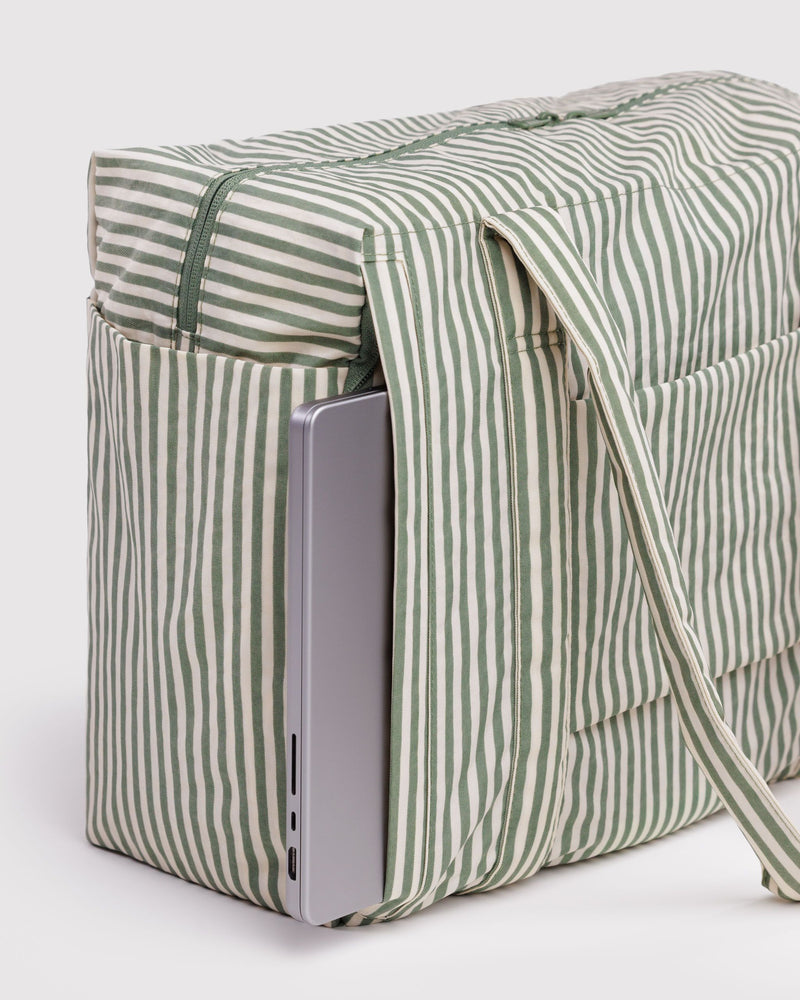 BAGGU Wholesale  Small Cloud Carry-On - Sage Stripe