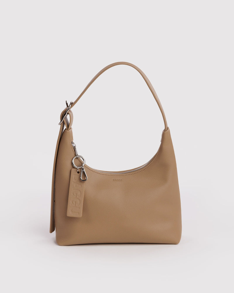 BAGGU Wholesale  Mini Recycled Leather Shoulder Bag - Dune