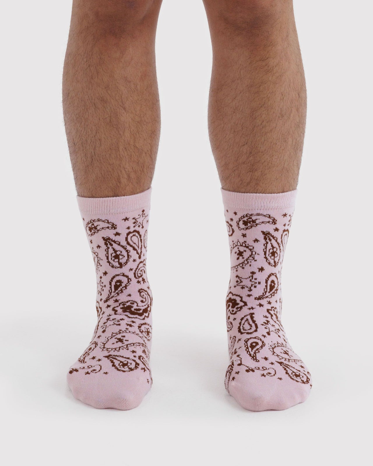 Crew Sock - Paisley Pink
