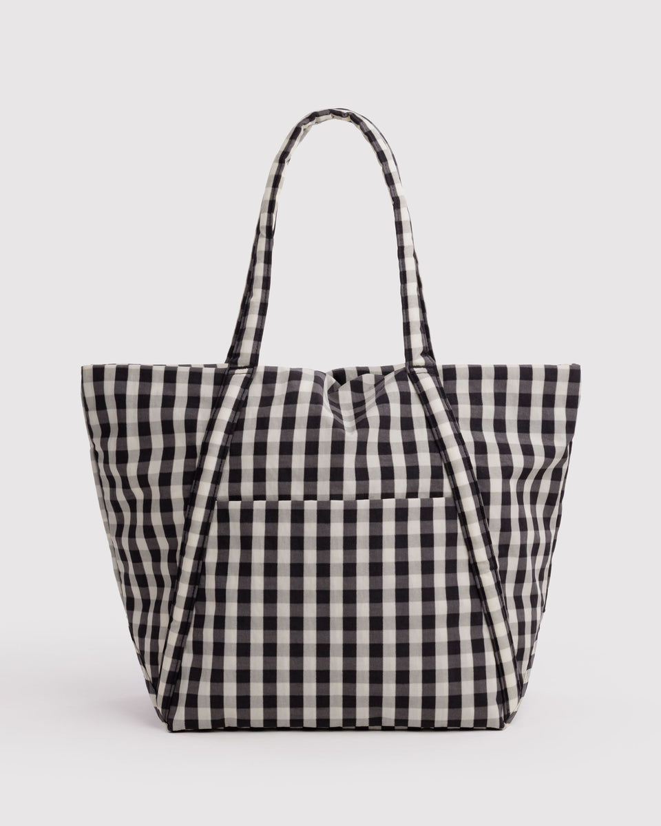 BAGGU Wholesale Cloud Bag Cloud Bag - Black and Cream Gingham