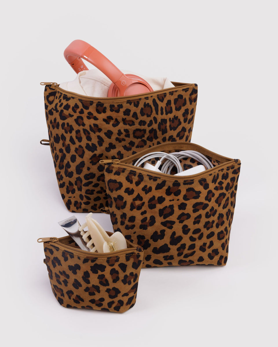 BAGGU Wholesale Pouches Go Pouch Set - Leopard