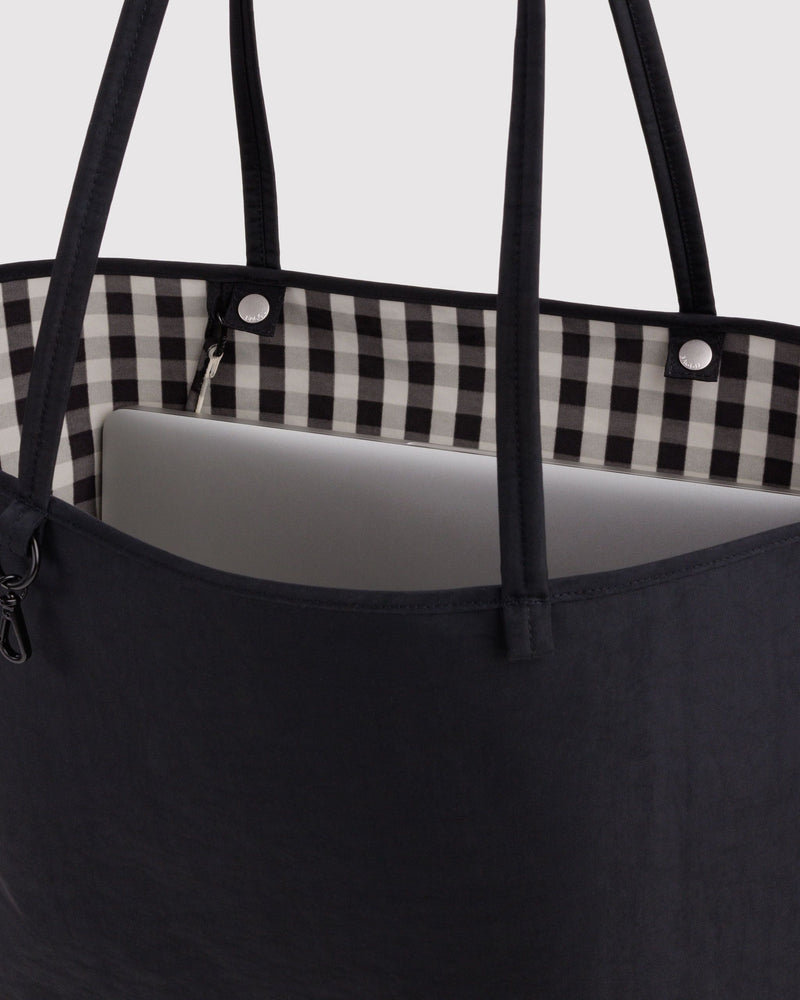 BAGGU Wholesale  Large Nylon Reversible Tote - Black Mix