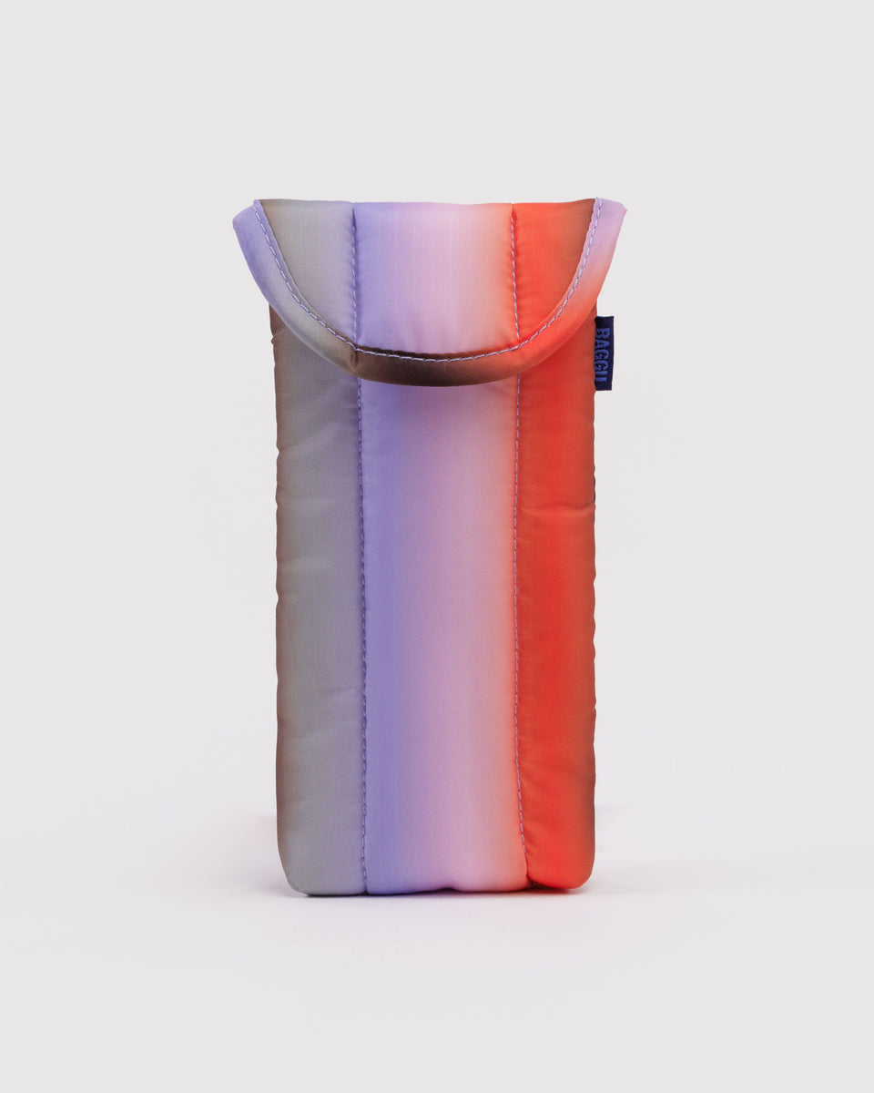 BAGGU Wholesale Puffy Stuff Puffy Glasses Sleeve - Gradient Stripe Poppy & Lilac