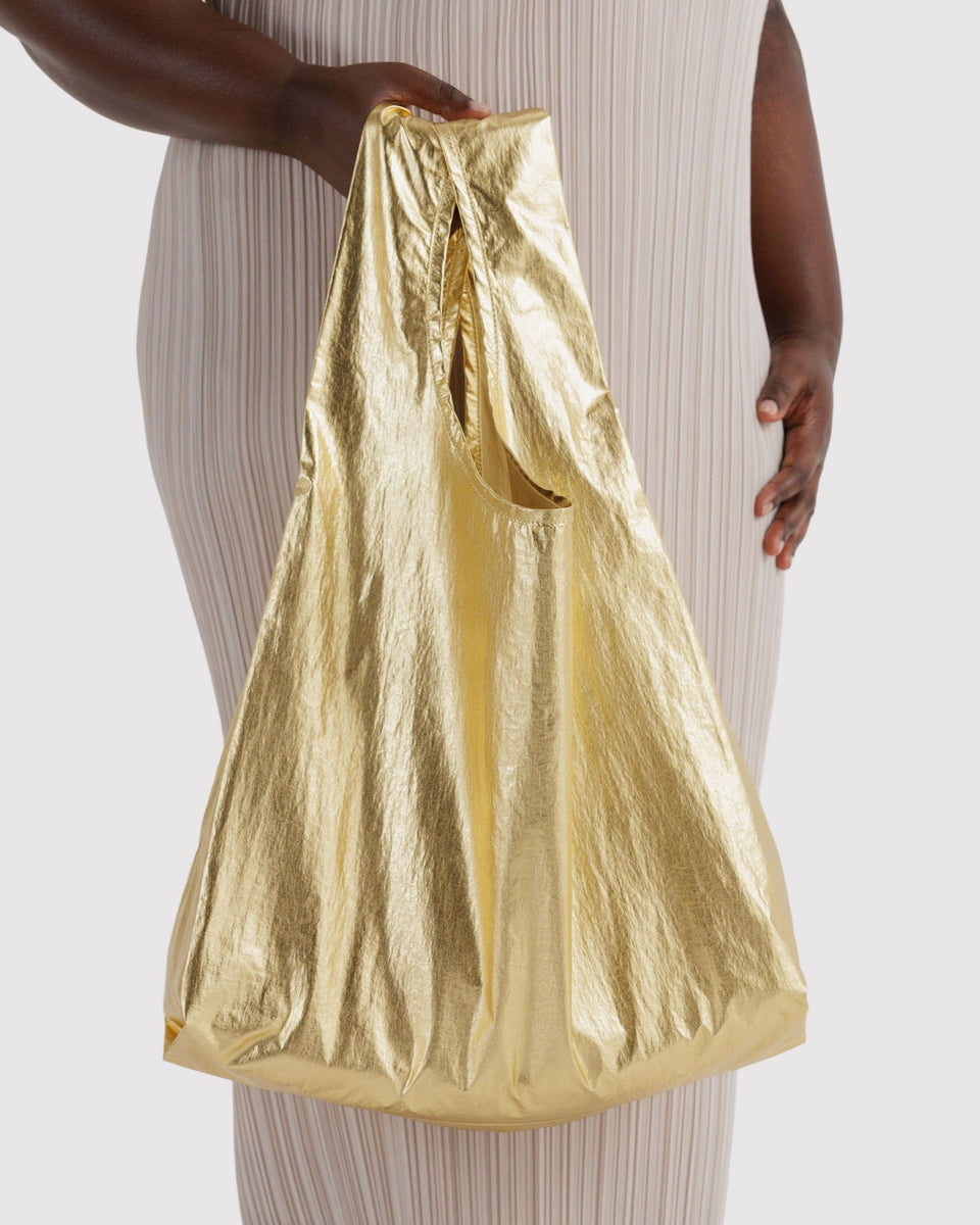 BAGGU Wholesale Metallics Standard Baggu - Gold Metallic
