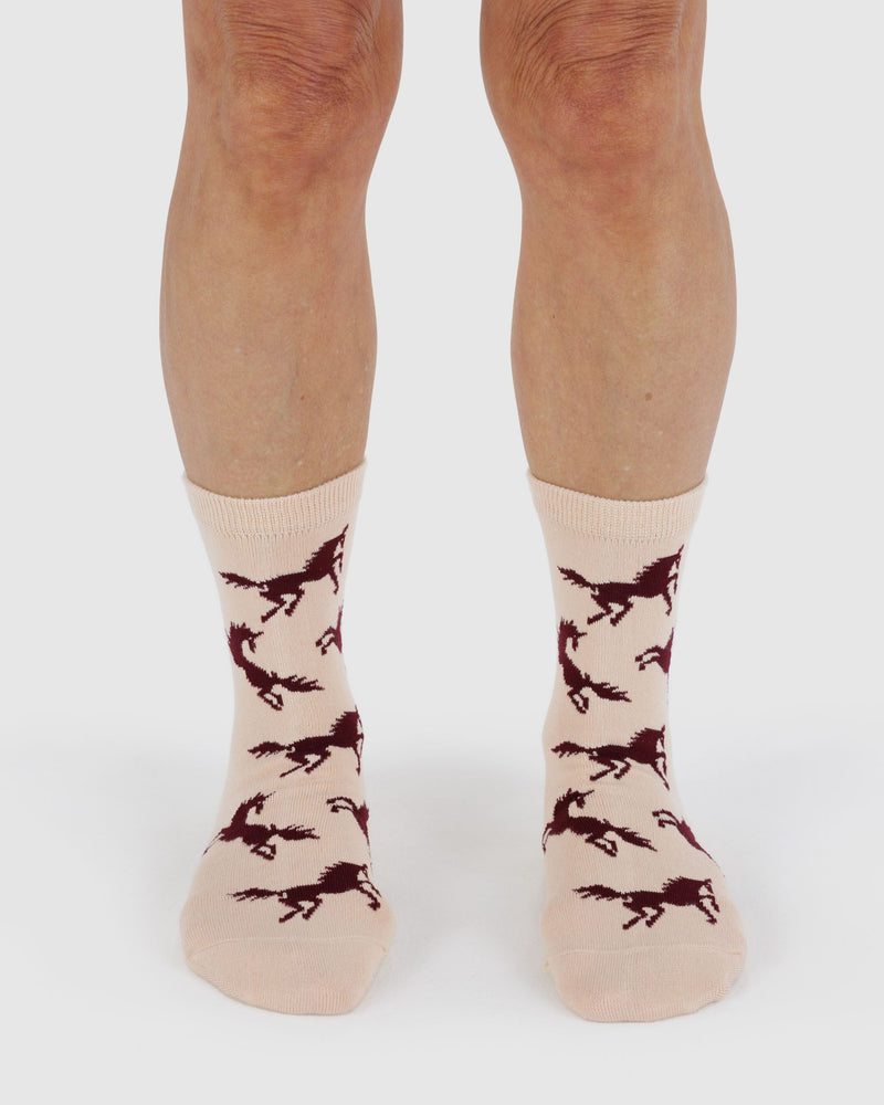 BAGGU Wholesale Socks Crew Sock - Horses