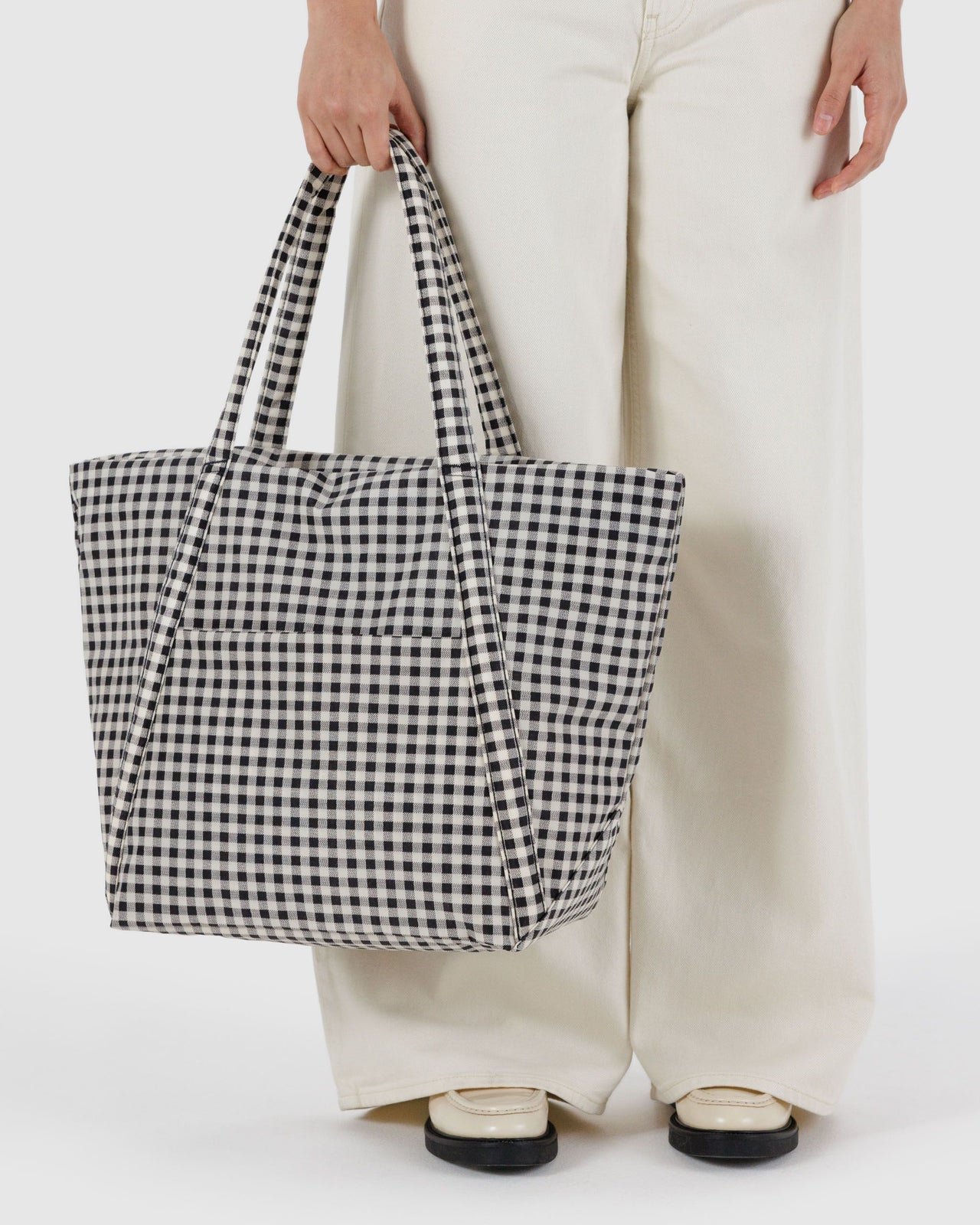 Cloud Bag - Black & White Gingham