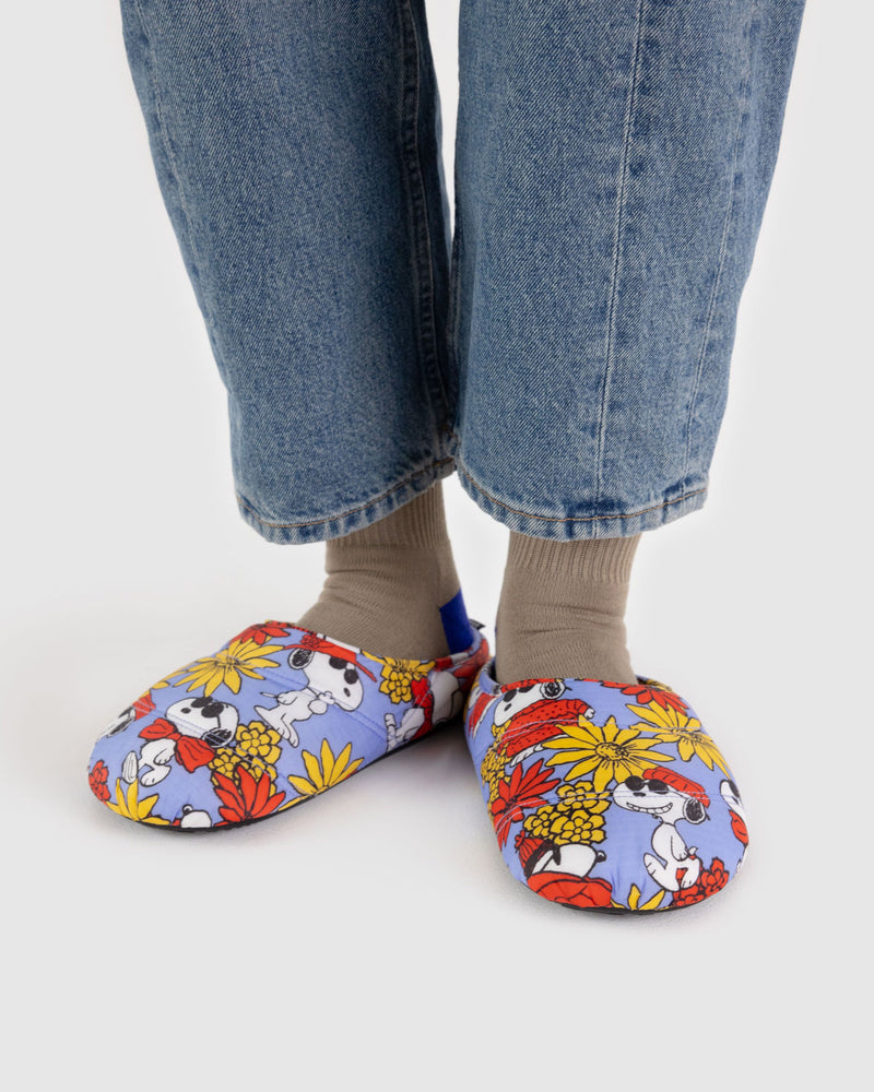 BAGGU Wholesale  Puffy Slippers - Floral Snoopy