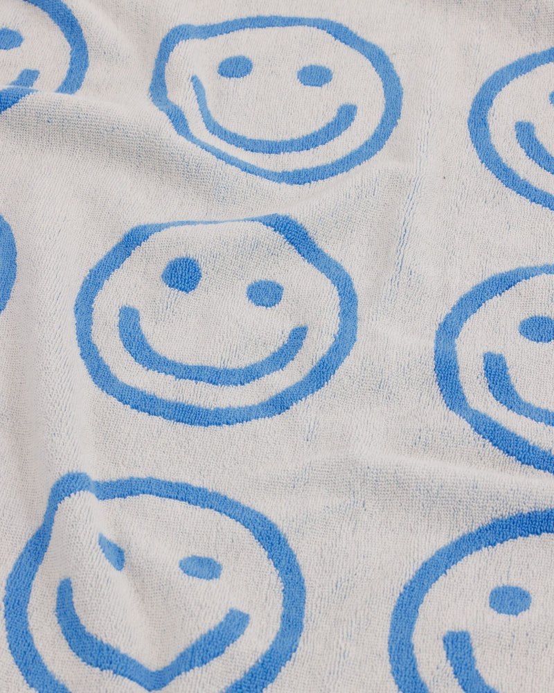 BAGGU Wholesale  Bath Towel - Sky Blue Happy