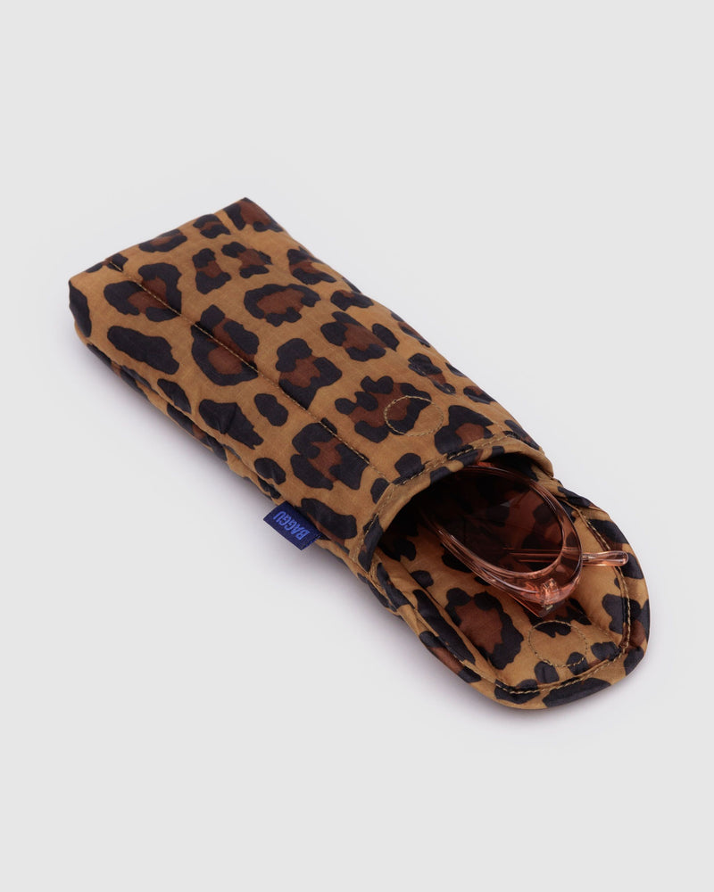 BAGGU Wholesale Cases & Sleeves Puffy Glasses Sleeve - Leopard