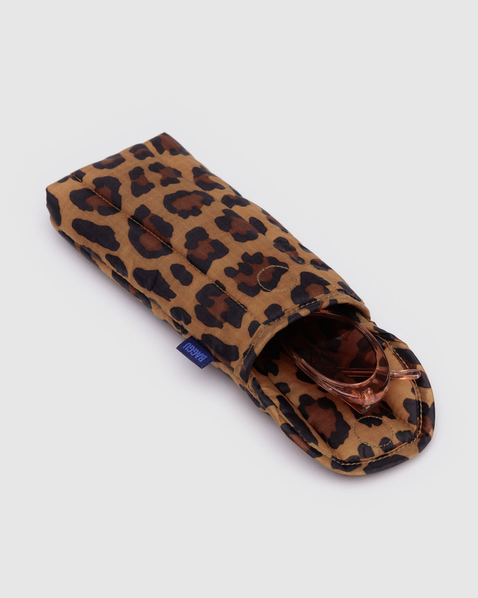 BAGGU Wholesale Shop All Puffy Glasses Sleeve - Leopard