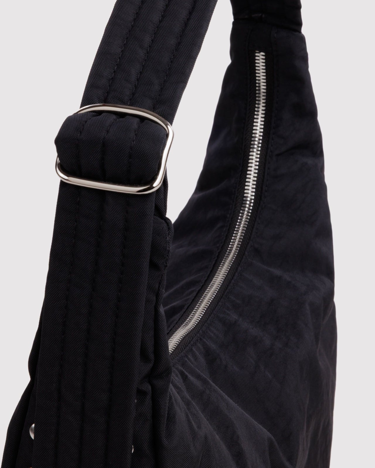 Nylon Shoulder Bag - Studs