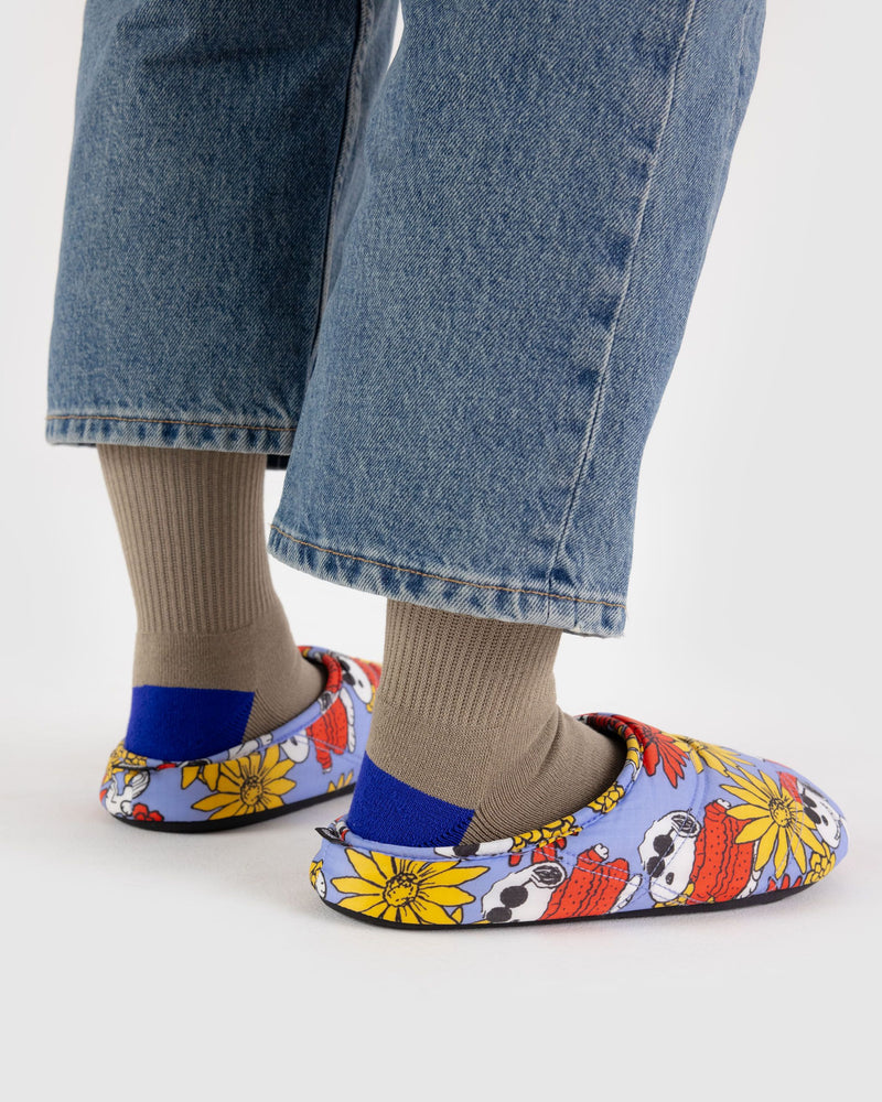 BAGGU Wholesale  Puffy Slippers - Floral Snoopy