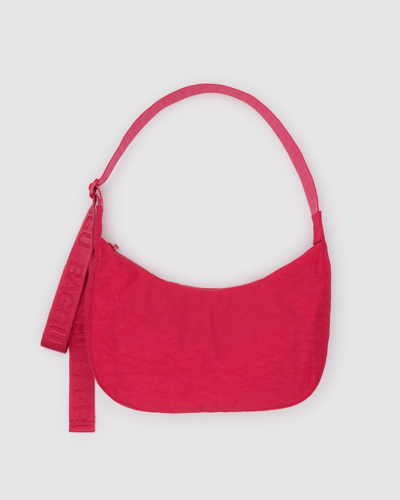 Medium Nylon Crescent Bag - Candy Apple SP25