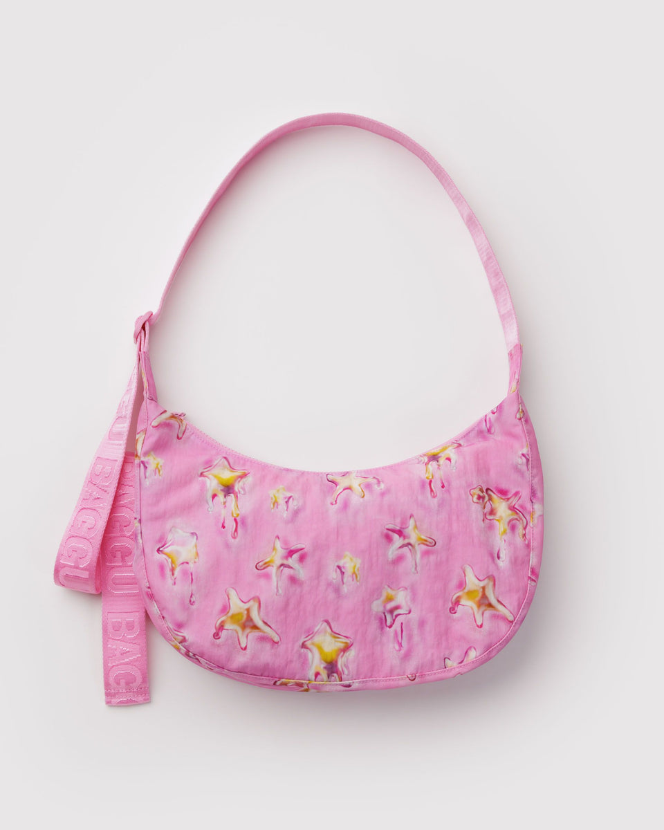 BAGGU Wholesale Cross Body Medium Nylon Crescent Bag - Dancing Star