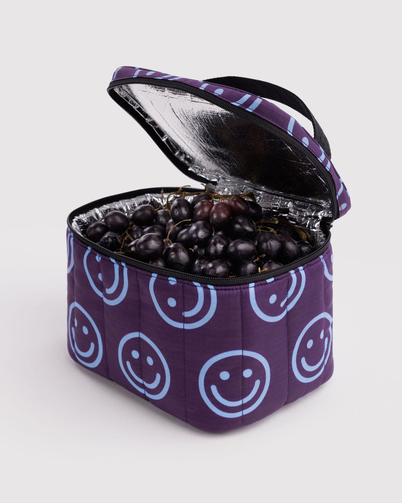 BAGGU Wholesale  Puffy Lunch Bag - Indigo Happy