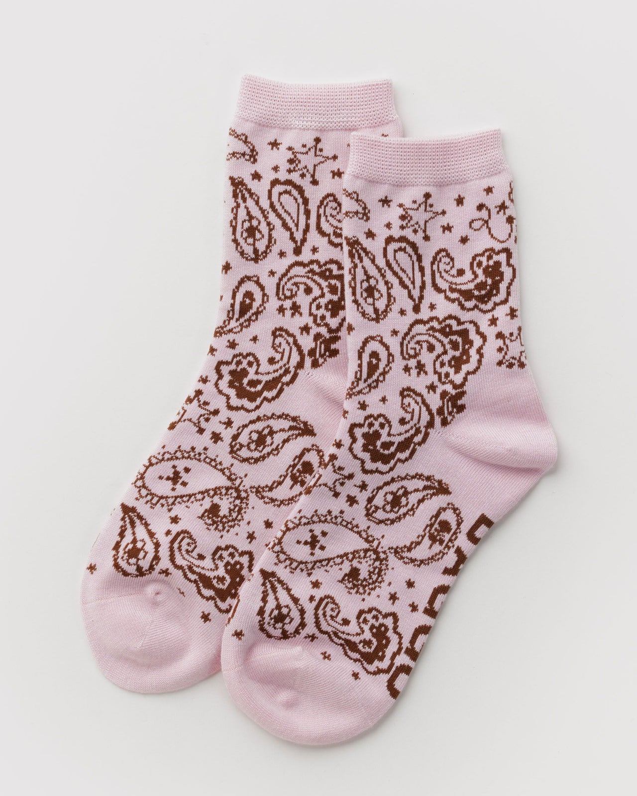 Crew Sock - Paisley Pink