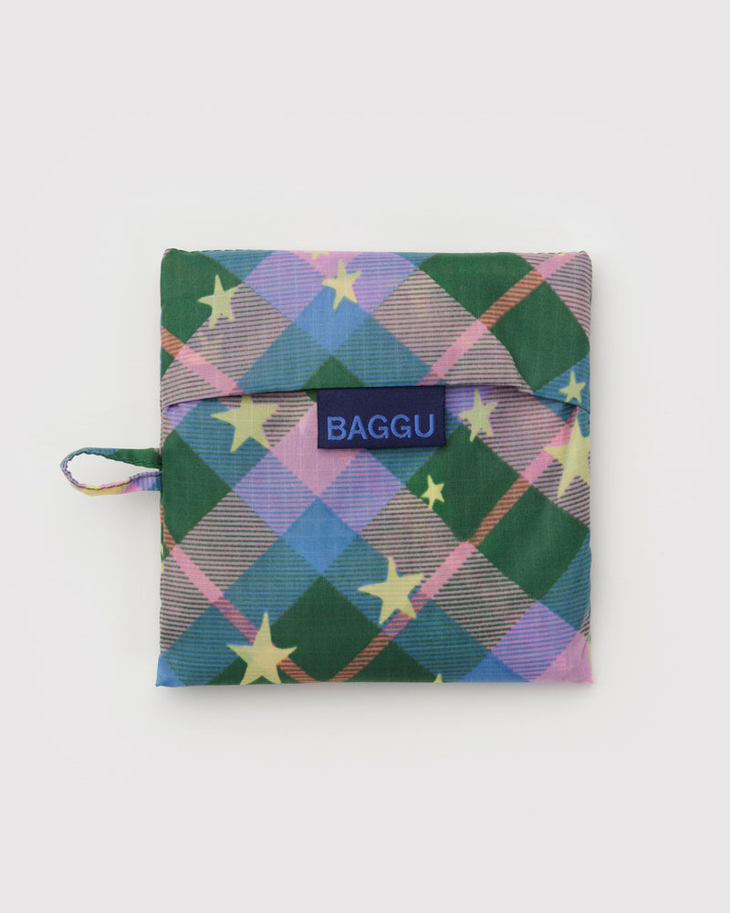 BAGGU Wholesale  Standard Baggu - Green Star Plaid