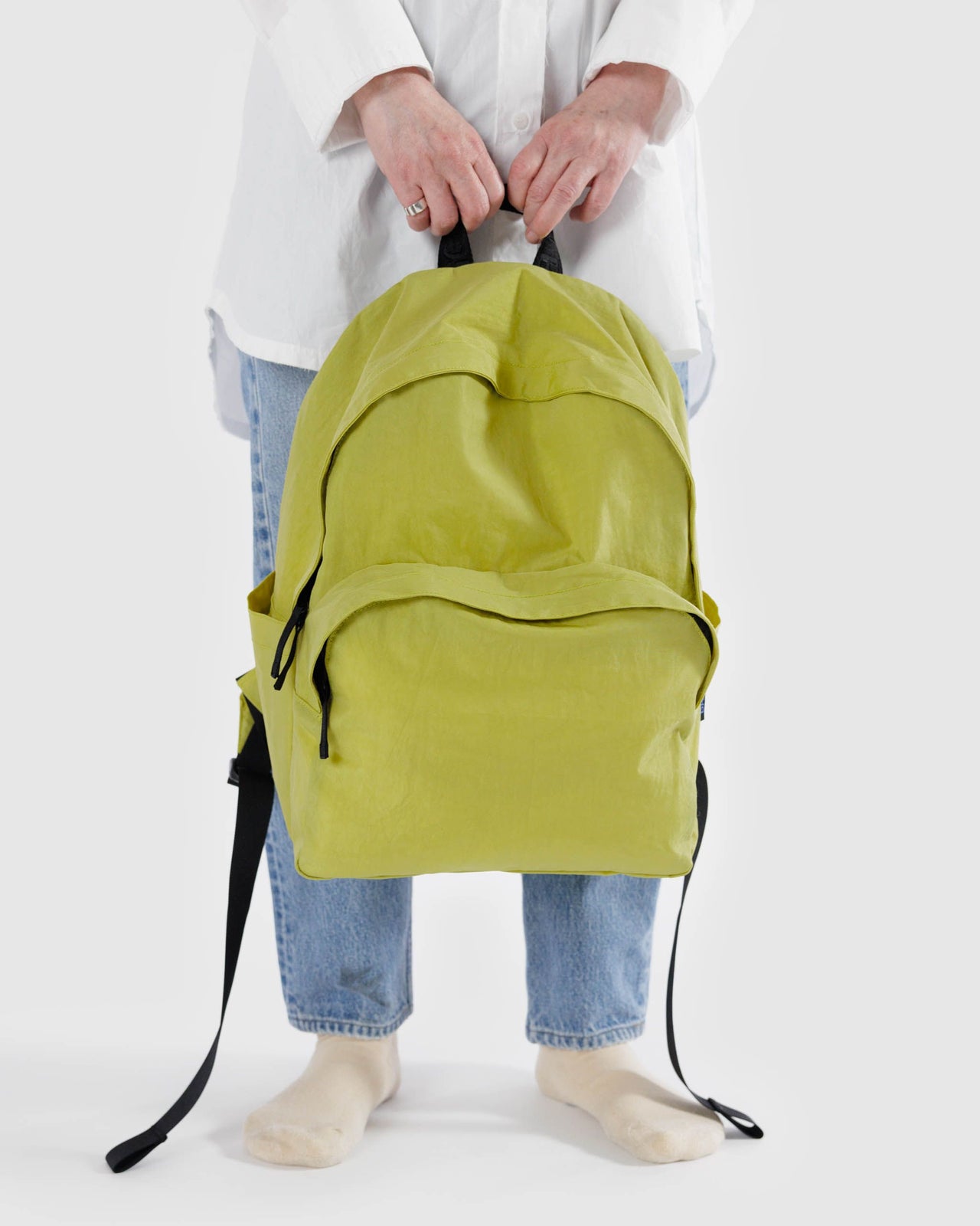 Large Nylon Backpack - Lemongrass