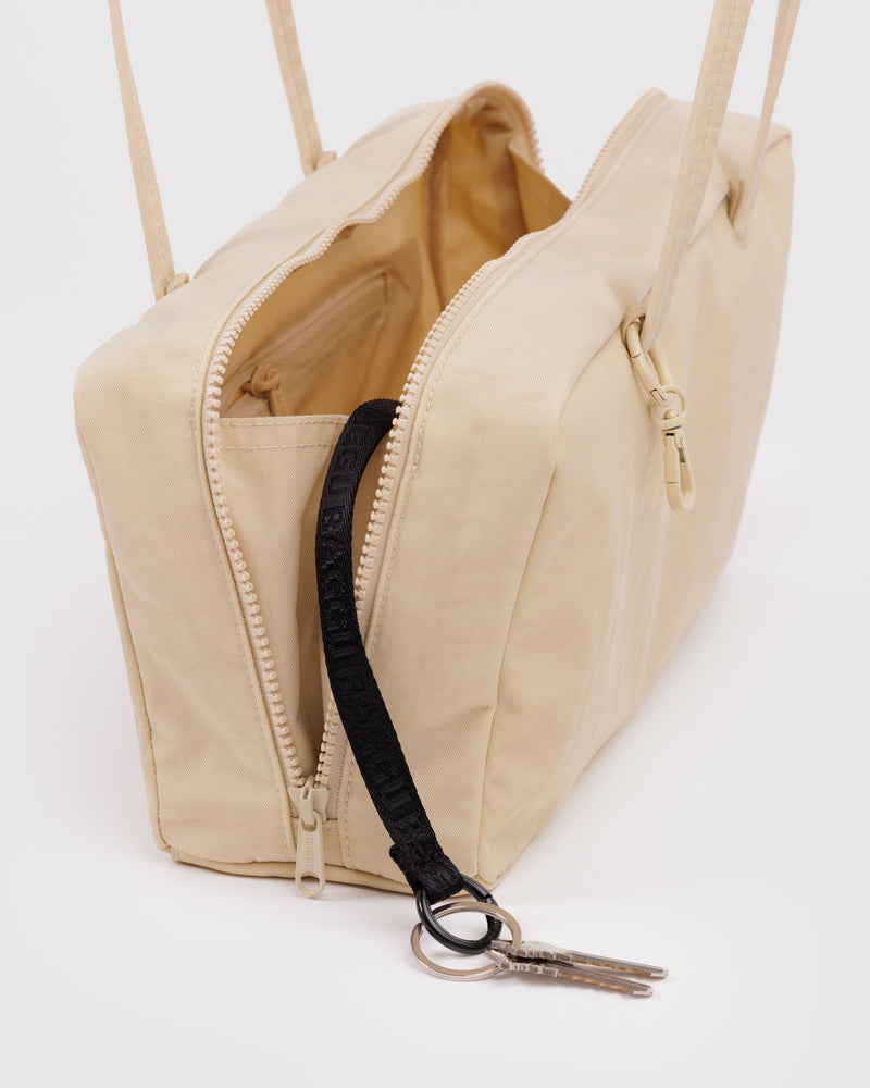 BAGGU Wholesale  Nylon Bowler Bag - Custard