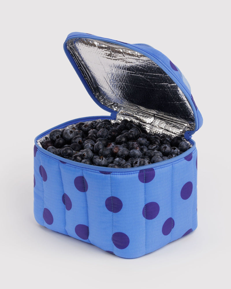 BAGGU Wholesale  Puffy Lunch Bag - Blue Polka Dot