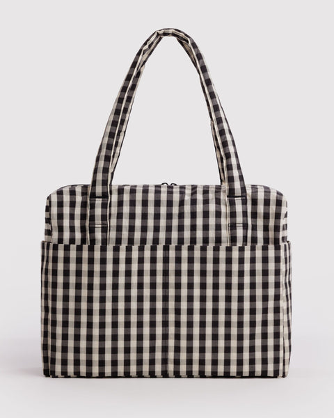 BAGGU Wholesale Cloud Bags Cloud Carry-on - Black and Cream Gingham