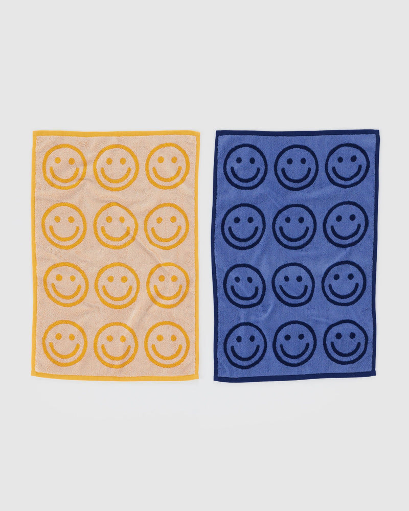 BAGGU Wholesale  Hand Towel Set of 2 - Happy Blue Marigold