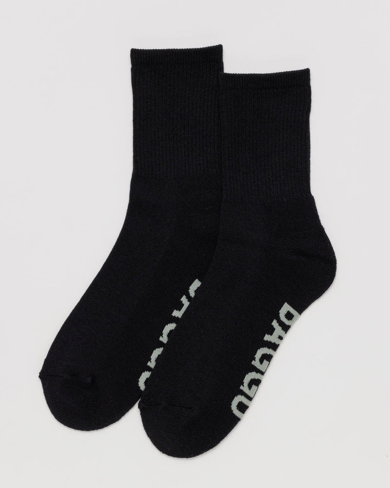 BAGGU Wholesale  Ribbed Sock - Black