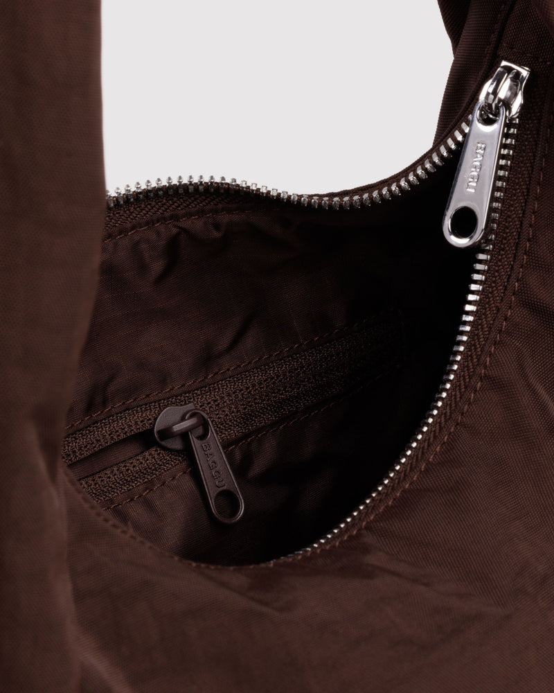 BAGGU Wholesale  Small Nylon Meringue Bag - Coffee